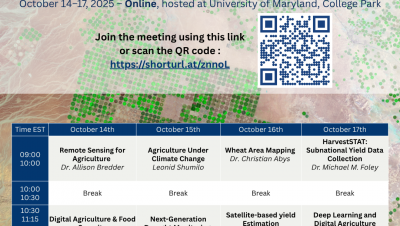 SEEDS Seminar Series – Applied Remote Sensing for Agriculture